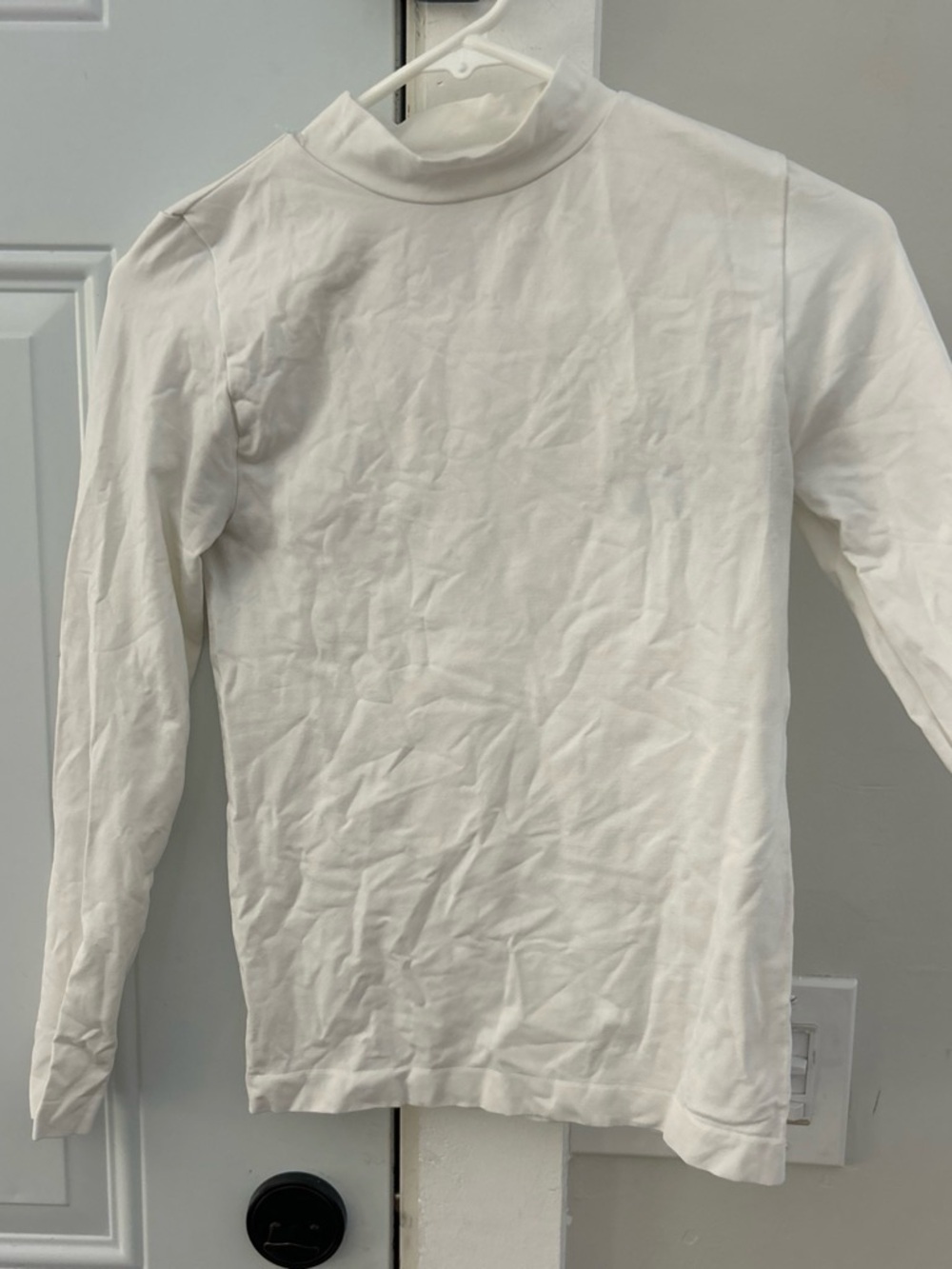 Cotton On White Long Sleeve Mock Neck Top